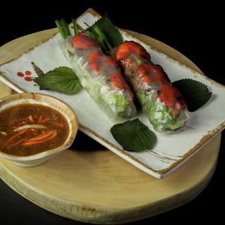 4A Grilled Shrimp & Pork Spring Rolls