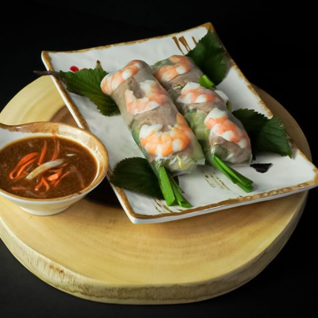 1A Shrimp & Pork Spring Rolls.