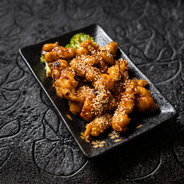 [19D] Sesame Chicken.