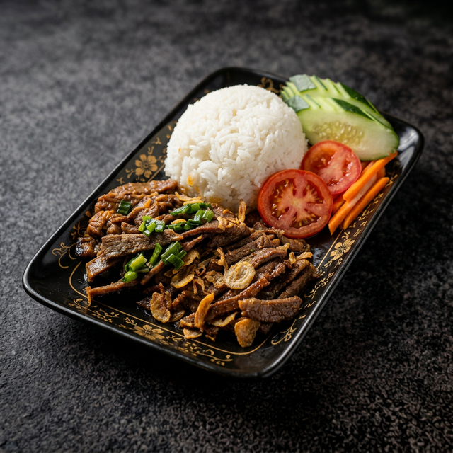 [5C] Grilled Beef w/ Rice.