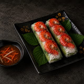 [2A] Grilled Shrimp Spring Rolls