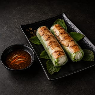 [8A] Grilled Chicken Spring Rolls